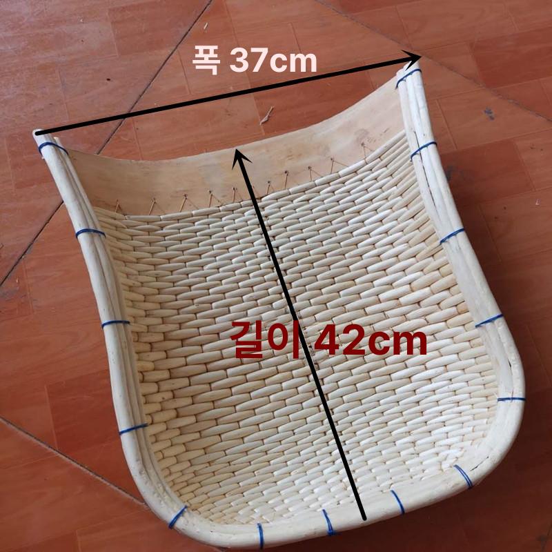 쭉정이 대나무 키 농사용 화이트 수확 추수 예초작업 화이트 윌로우 32 x 27cm 입구 27cm - 상세 이미지 3