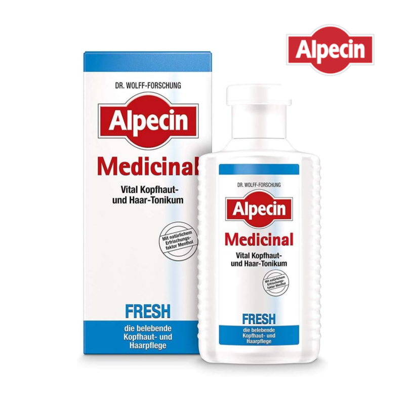 알페신 메디시널 프레쉬 바이탈  스컬프 앤 헤어 남성용 토닉 200ml x3 - 상품 이미지