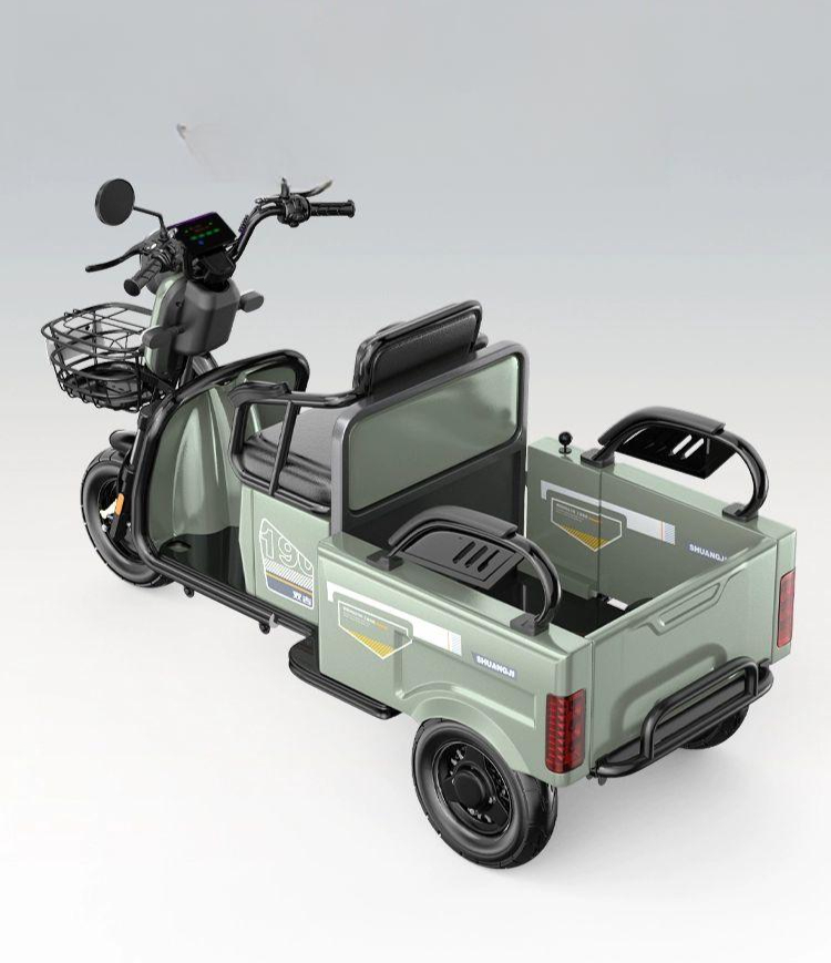 삼륜 전동차 농업용 전기 운반차 자전거 세발 스쿠터 48V 30A 600W 48V-60V - 상품 이미지