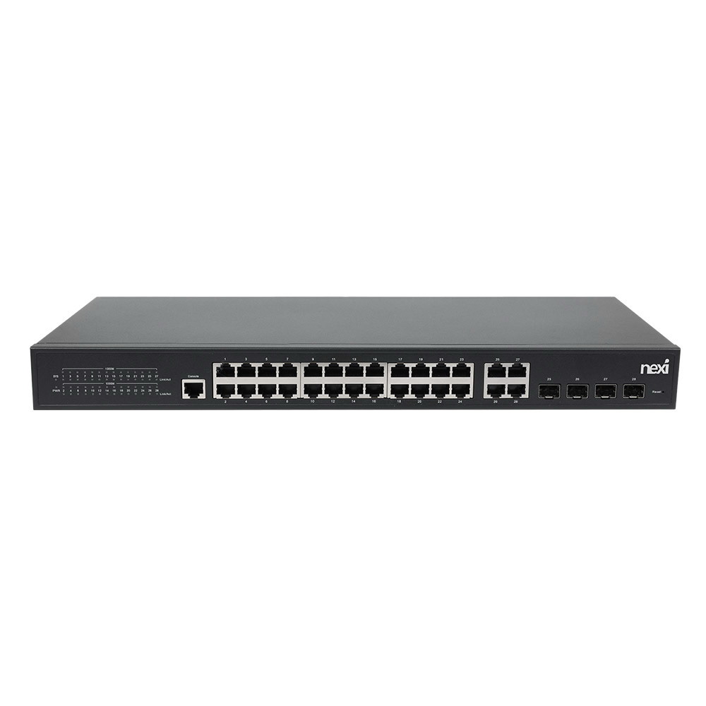 넥시 24포트+4UTP 4SFP 콤보포트 L2 관리형 기가비트 스위칭허브 NX-SG3028FC-L2 NX1577 - 상세 이미지 2