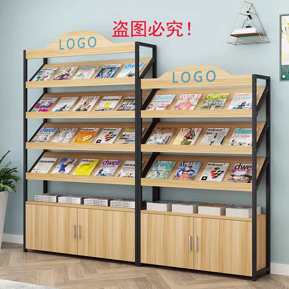 서점진열대 잡지 선반 홍보물 가판대 북선반 책장 2단 100x120 - 상세 이미지 2