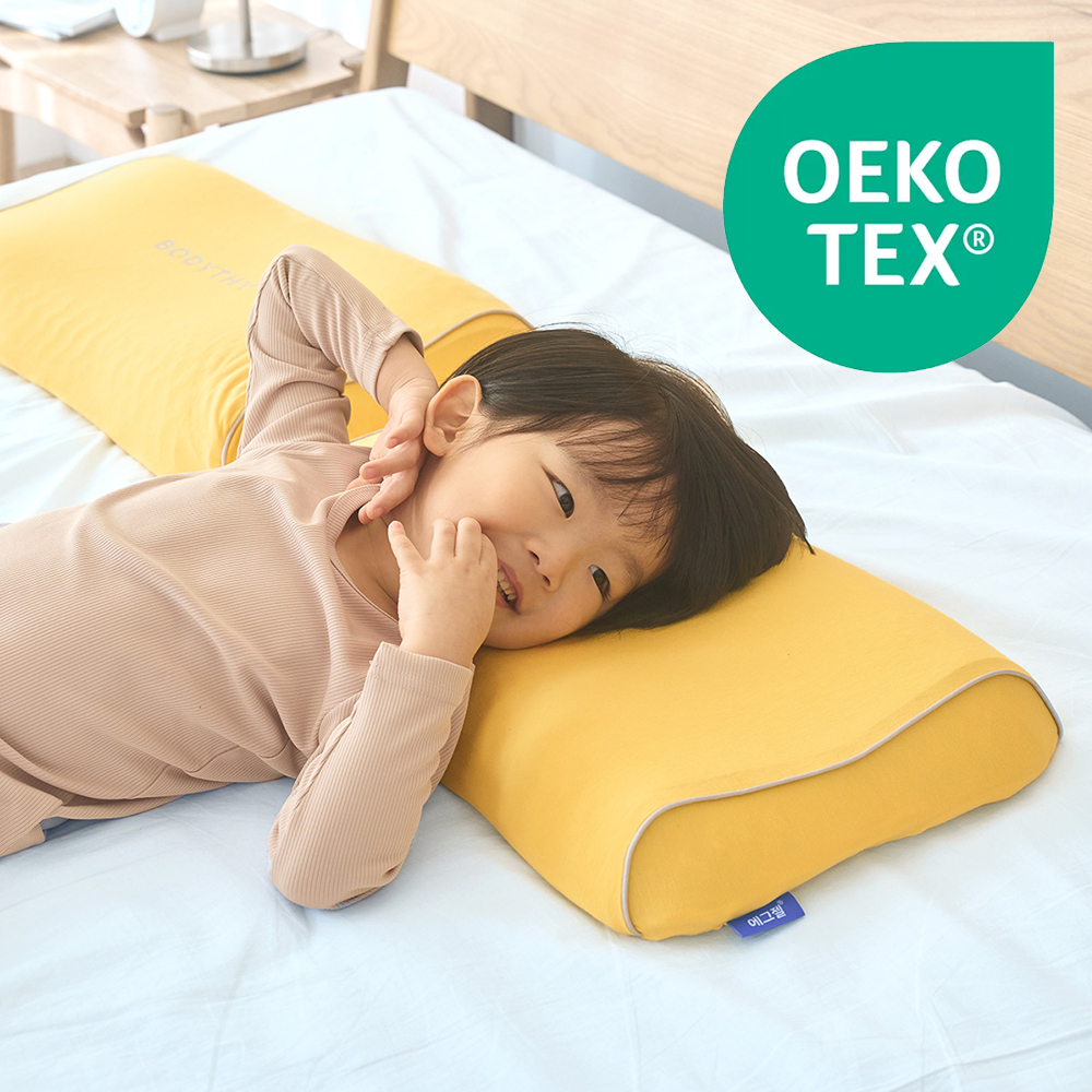 바디씨 에그젤 키즈베개 어린이 기능성 빨아쓰는 TPE 베개 상품 이미지