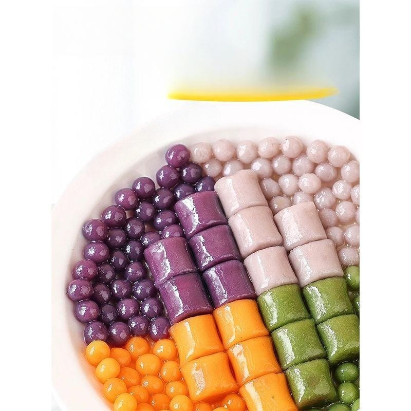 고구마 말차 타로볼 밀크티 자색 음료 재료 카페 케이크 4색 4가지 500g+4가지 500g - 상품 이미지