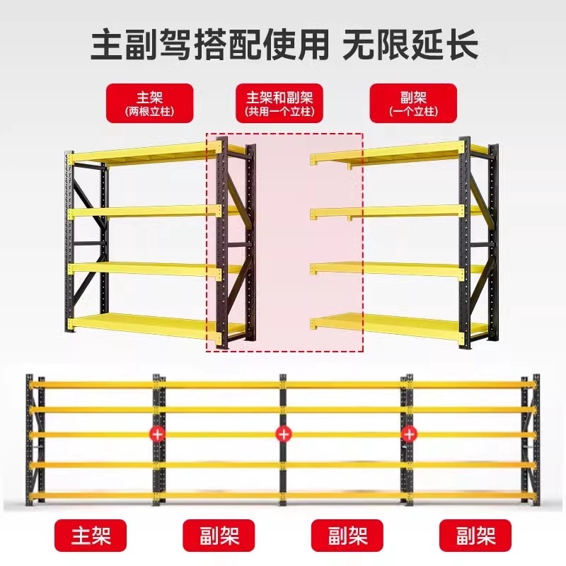 이동식 선반 바퀴 장착 창고 차고 작업장 조립식 앵글 랙 수납 정리대 철제진열랙 높이 120cm - 3단 - 흰색 메인 두꺼운재질 80x40 - 상세 이미지 5
