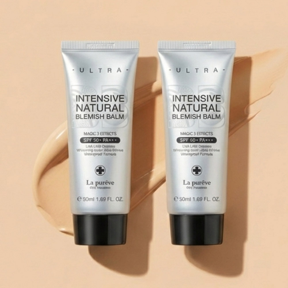 라퓨레브 울트라 인텐시브 내추럴 블래미쉬밤(비비크림) 50ml (2개세트) 자외선차단 미백 주름개선 트랜스팰런시 효과 - 상품 이미지