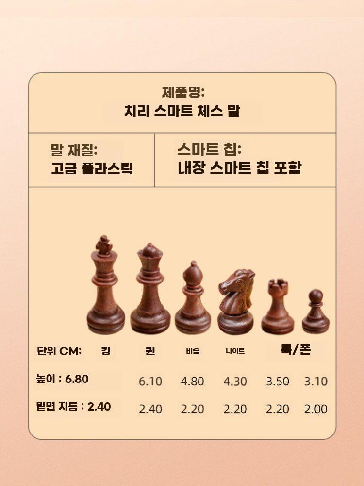스마트 체스 말 세트 전자 인식 내장 고급 방수 내충격 - 상세 이미지 5