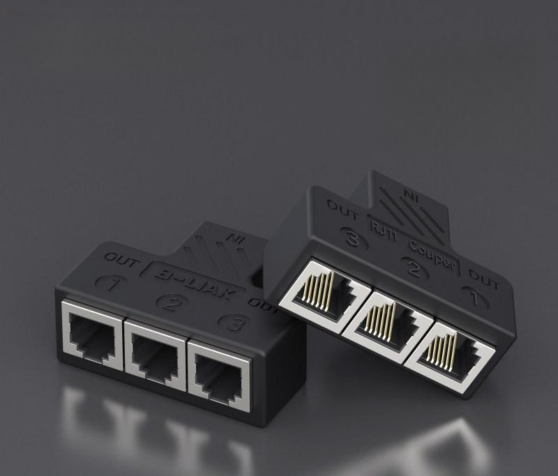 인터넷 분배기 커넥터 이더넷 1 TV 확장기 RJ45 전화기 (6P6C) 1-3 분배기 - 상품 이미지