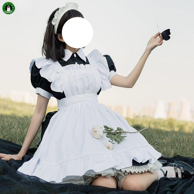 컨셉 촬영 졸사 코스프레 전투 메이드 복 긴팔 복장 집사 졸업사진 의상 - 상세 이미지 2