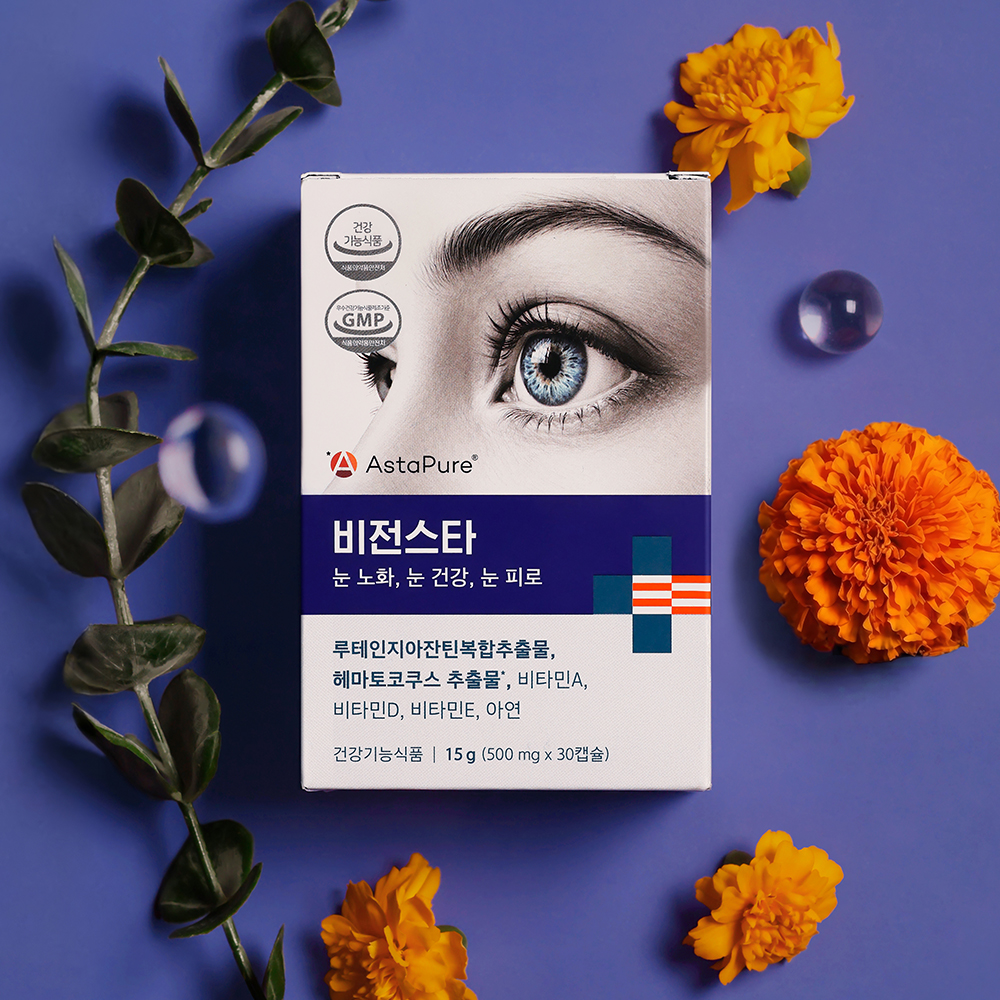 비전스타 루테인 지아잔틴 아스타잔틴 눈영양제 30캡슐, 1개 제품 이미지