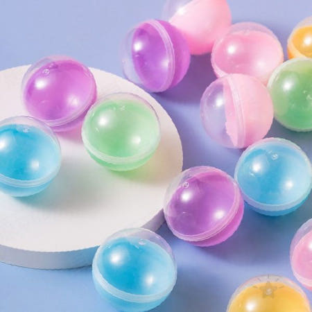 반투명 플라스틱 구형 캡슐용기 이벤트 추첨용품 경품뽑기 행사용 속지넣기 투명볼