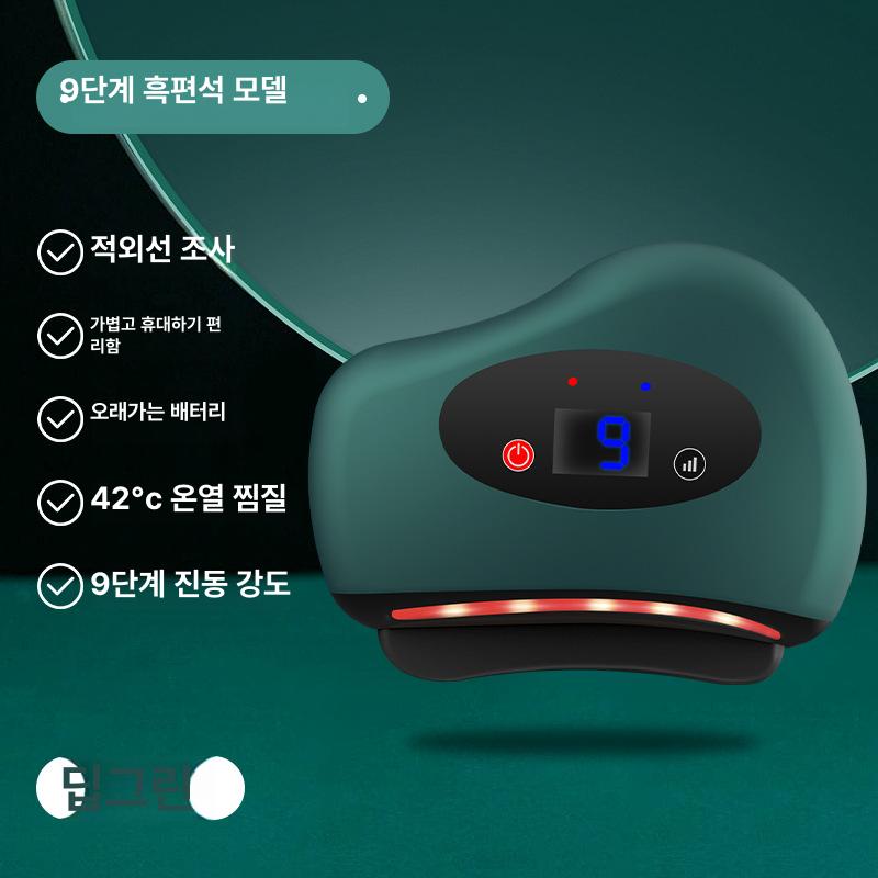 전동 마사지기 등 진동 온열 가열 뷰티 케어 홈케어 그린 9단 표준 중국어 포장 이미지 7
