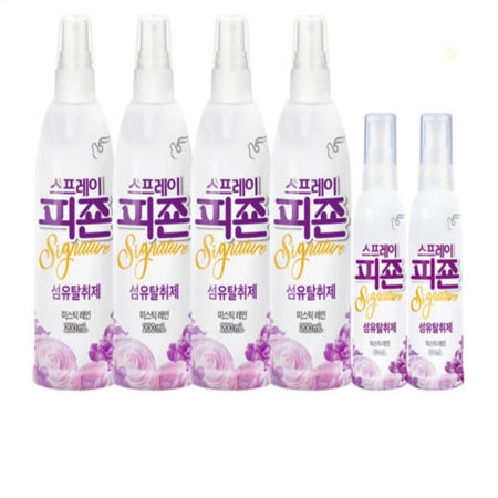 루리점빵협력사 루리점빵 피죤섬유탈취제 미스틱레인 옷탈취제 80mlx2+200mlx4 빨래냄새제거