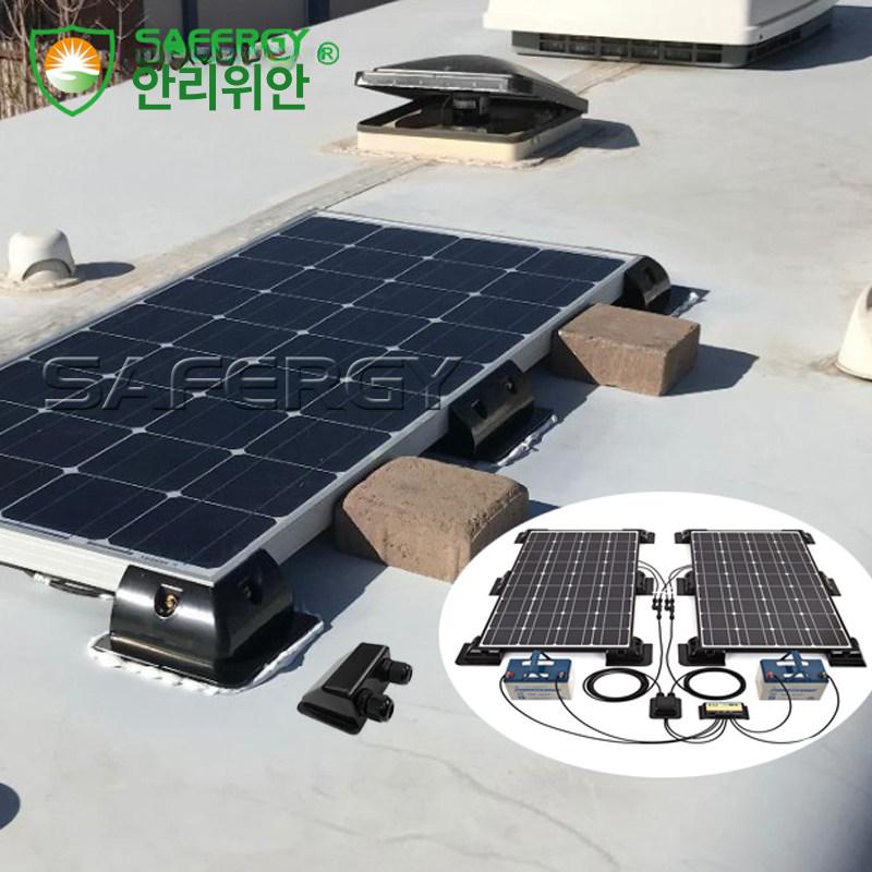 태양광 패널 고정 충전 RV 판넬 거치대 지붕 브라켓 블랙 - 상세 이미지 5