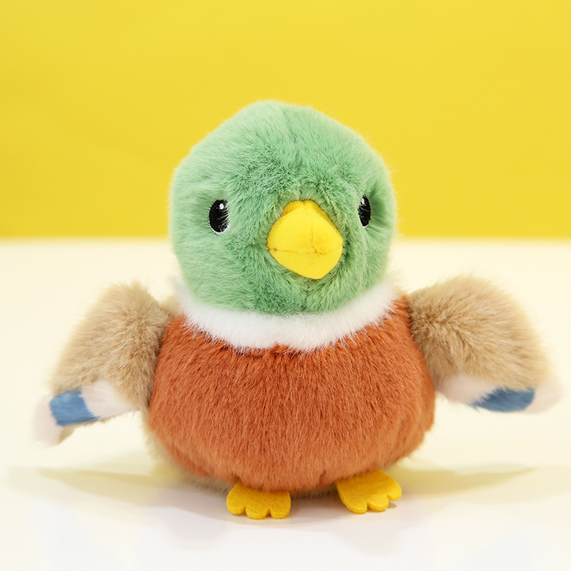 귀여운 새 앵무새 참새 동물 둥지 장식 소품 린넨 마구마구 12cm 사진과 동일 - 상세 이미지 4