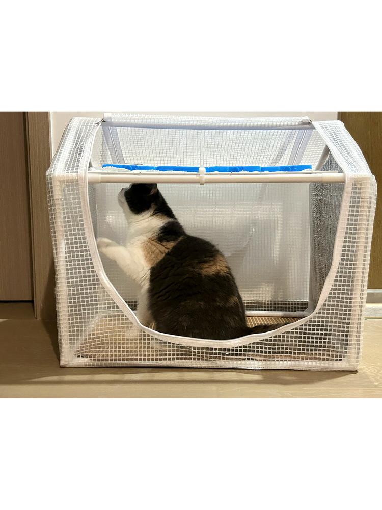고양이 비닐하우스 길냥이 개집 급식소 실외 pvc 겨울집 하우스 온실 - 상품 이미지