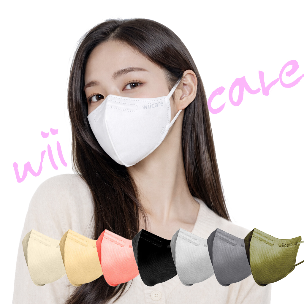 위케어 KF94 컬러 새부리형 중형 30매 코로나 황사마스크 미세먼지 숨쉬기편한 여성용 - 상품 이미지