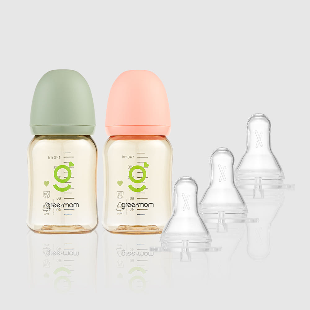 그린맘샵 PPSU 베이직 젖병 150ml 2개 + 아이쏙 3개