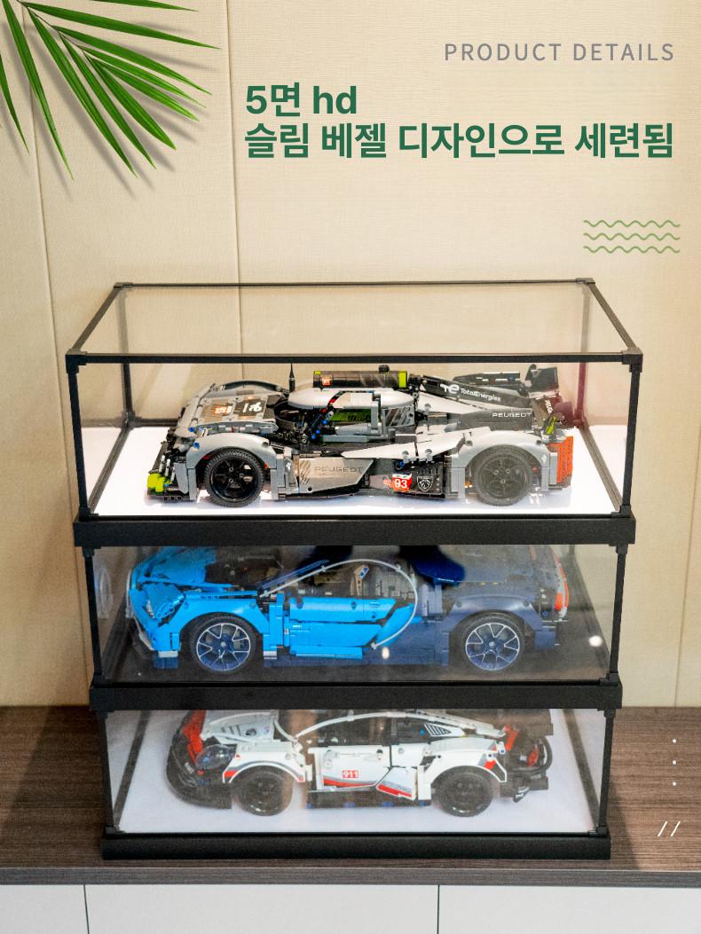 전시용 아크릴 케이스 피규어 보관함 상자 투명 장식장 15cm 20x15cm - 상세 이미지 2