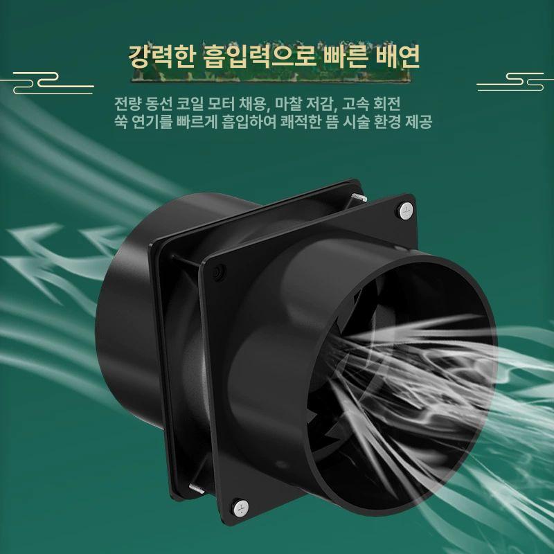 뜸배연기 환기 송풍기 소형 흡연 시로코펜 USB 쑥뜸 팬 듀얼 에어 덕트 스위치 - 상세 이미지 3