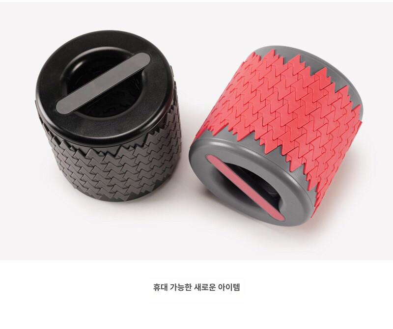 접이식 폼롤러 스트레칭 마사지기 피트니스 요가 근육 그레이레드 - 상세 이미지 5
