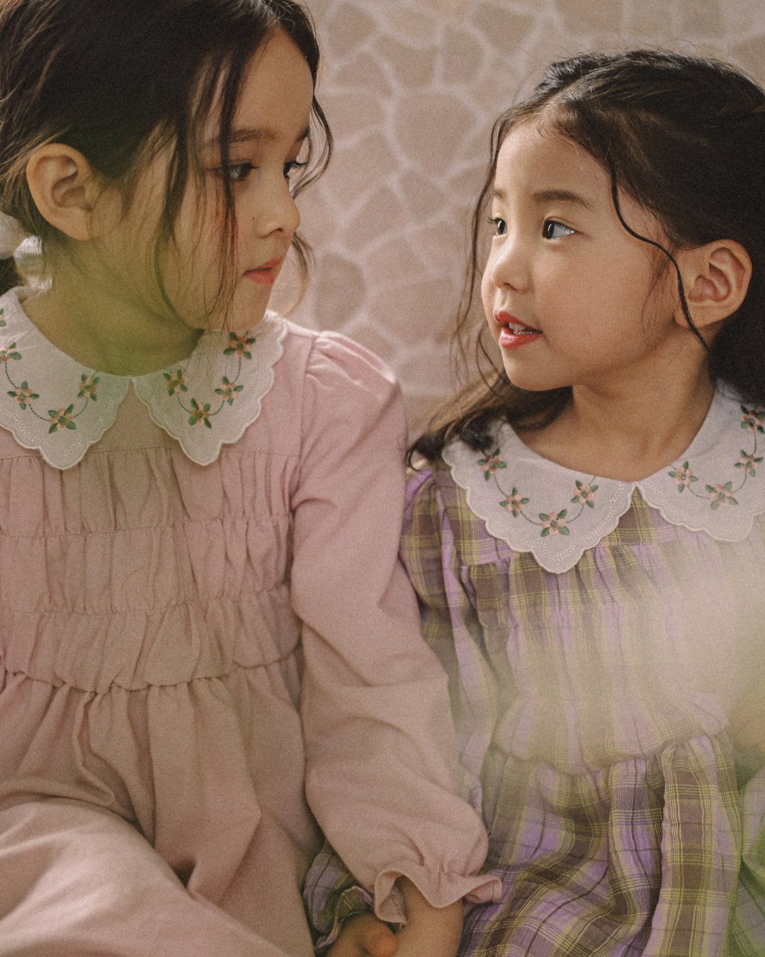 여아 자수 카라 원피스 봄 하객룩 등원룩 아동 키즈 드레스 슈나 핑크, L - 상세 이미지 3