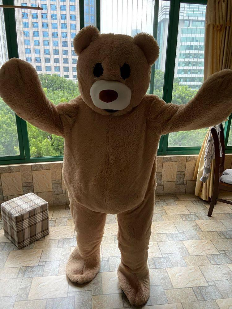 인형탈 복장 코스프레 행사용 의상 할로윈 옷 곰인형 테디베어 스몰 155-165cm - 상세 이미지 3