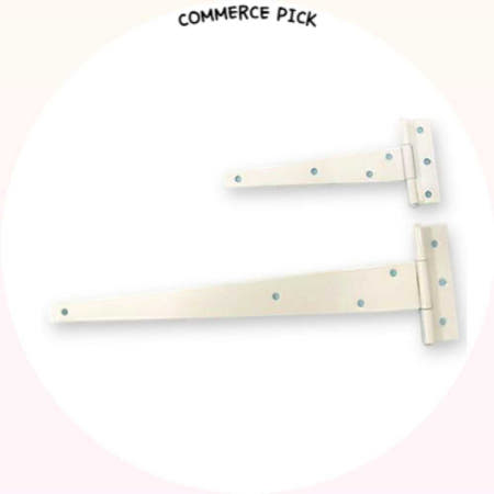 유럽형 백색 T경첩 가구 장식 힌지 규격선택 CB 커머스픽301