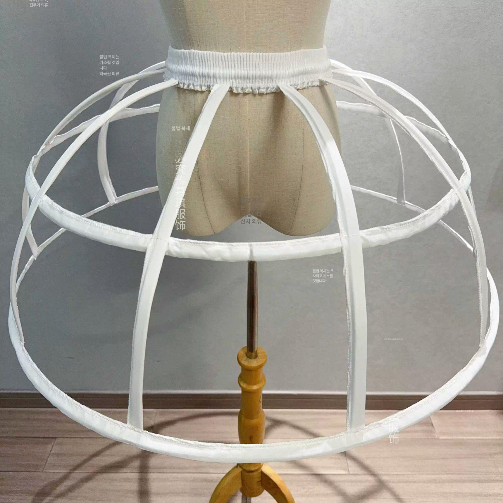 퍼지는 와이어 뼈대 새장 단일 속치마 프레임 패티코트 단일 항목 - 상세 이미지 3