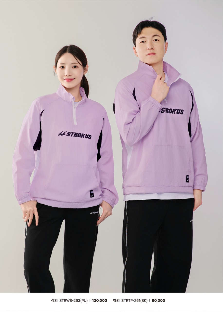 스트로커스 STRWB-263 바람막이 반집업 아노락 2컬러 배드민턴 피클볼 스포츠웨어 - 상세 이미지 2