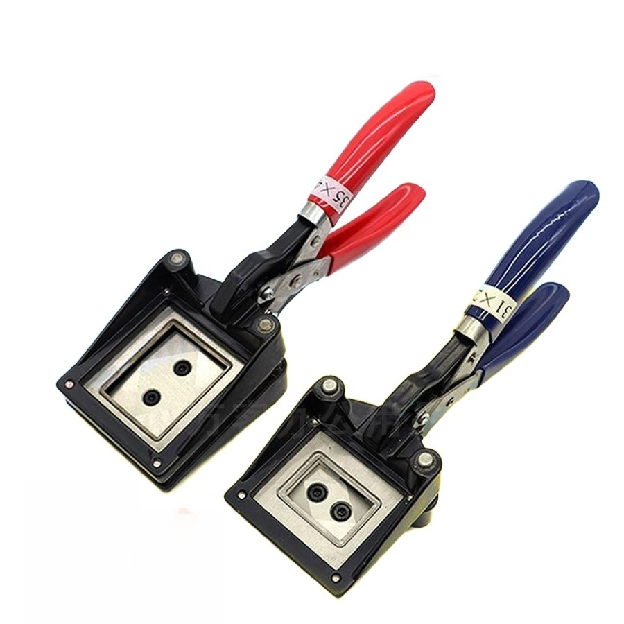 필름 커터 펀칭기 사진 135슬라이드 재단기 트리머 1인치 31x21mm 3개 둥근 모서리 없음 10cm - 상품 이미지