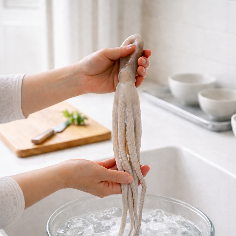 손질 통 왕낙지 냉동 내장제거 통낙지 4미, 200g, 4개 - 상세 이미지 2