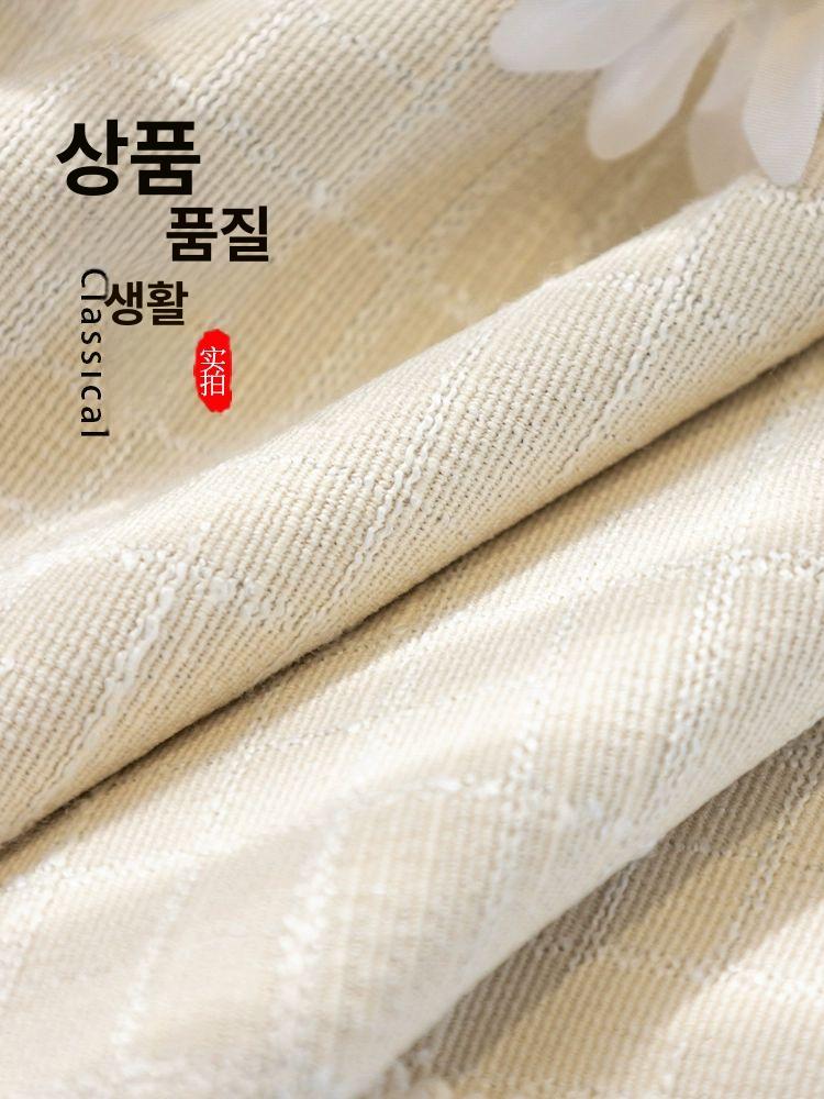 거실장 덮개 린넨 가구 식탁보 서랍장 장식장 TV장 베이지화이트 33x180cm - 상세 이미지 4