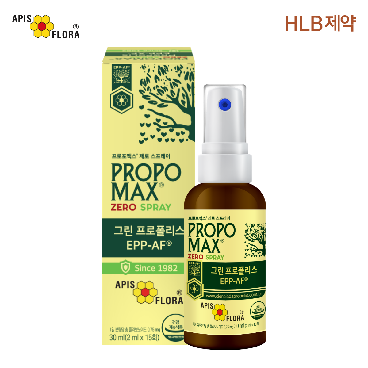브라질 아피스플로라 프로포맥스 제로 스프레이 그린 프로폴리스 원액 30ml, 1개 제품 이미지