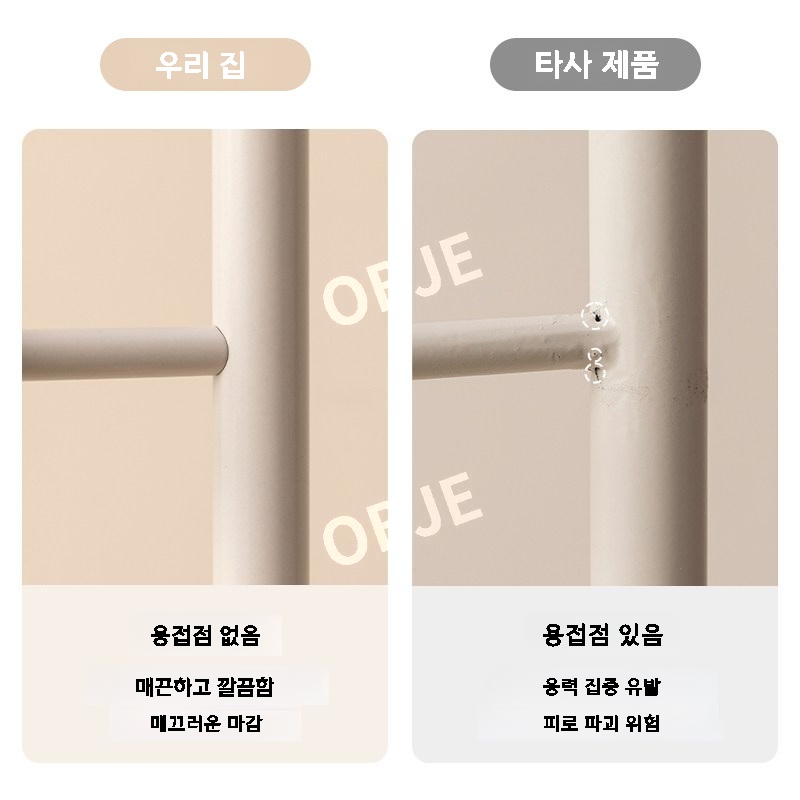 스탠드옷걸이 튼튼한 이동식행거 드레스룸 시스템행거 조립식 철제 - 상세 이미지 4