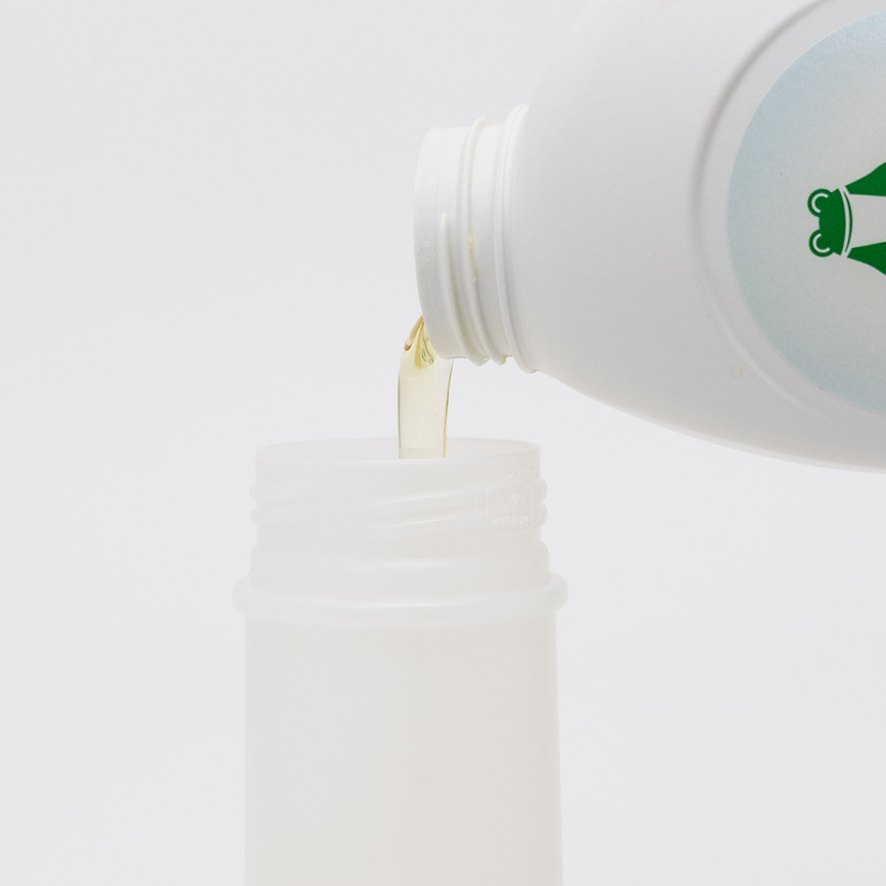 살림공간 화이트 세탁세제통 300ml 미니 소분 용기 욕실 세제 디스펜서 - 상세 이미지 4