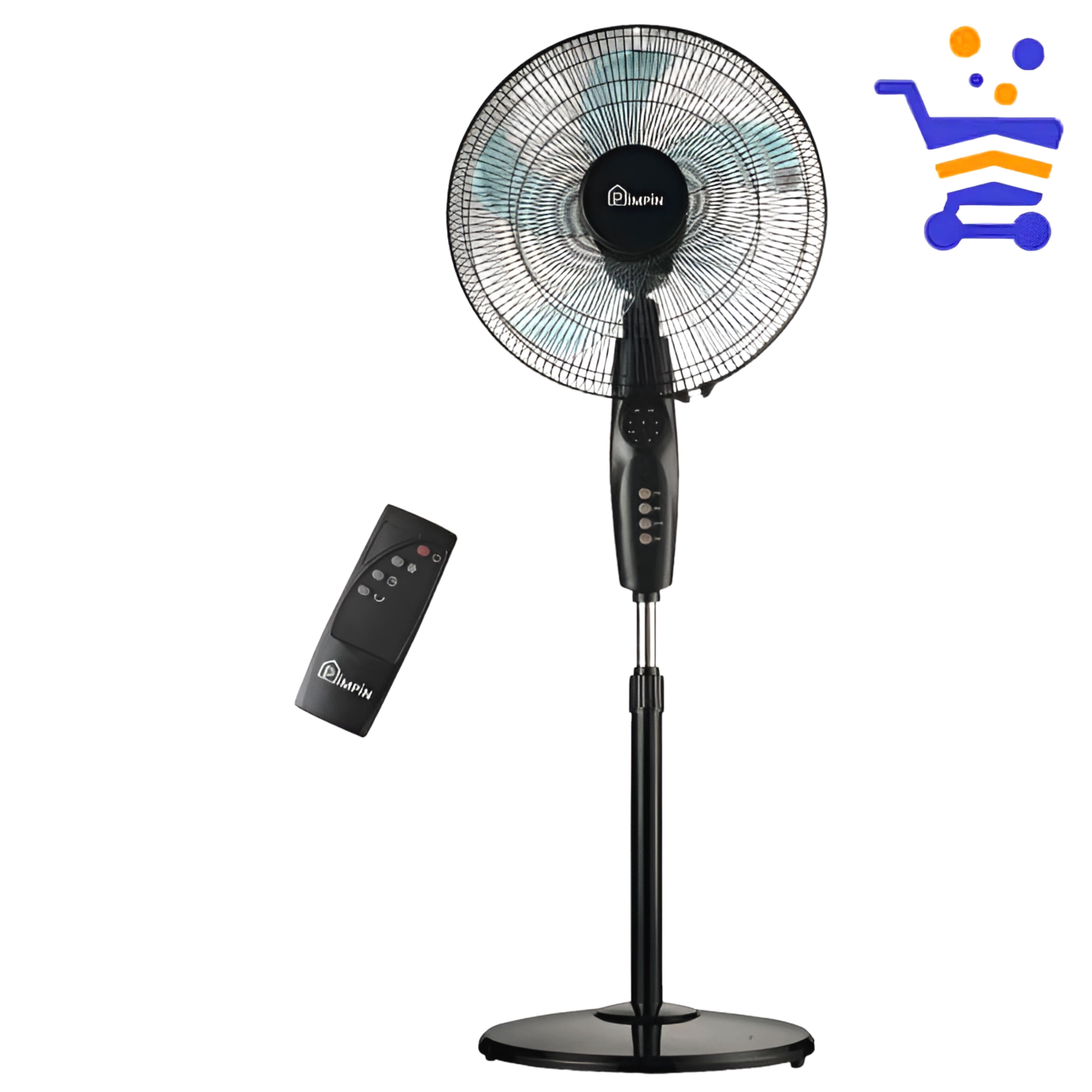 핌핀 리모컨 선풍기 16인치 스탠드형 PPF-R161 거실 가정용 강력풍 - 상품 이미지
