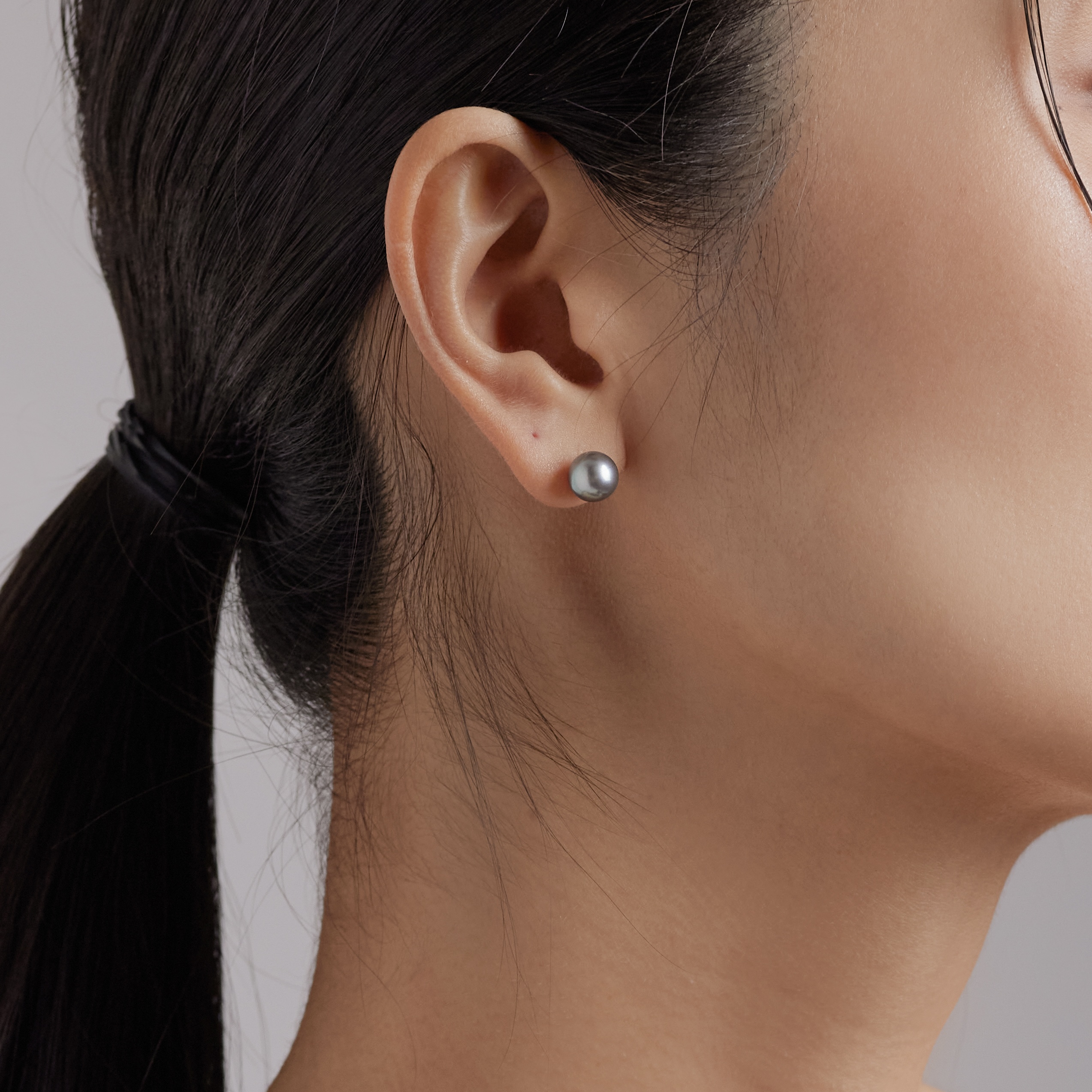 골드무드 14K 18K 해수 아코야 흑진주 귀걸이 7.5-8mm AAA+ 등급 이미지 7
