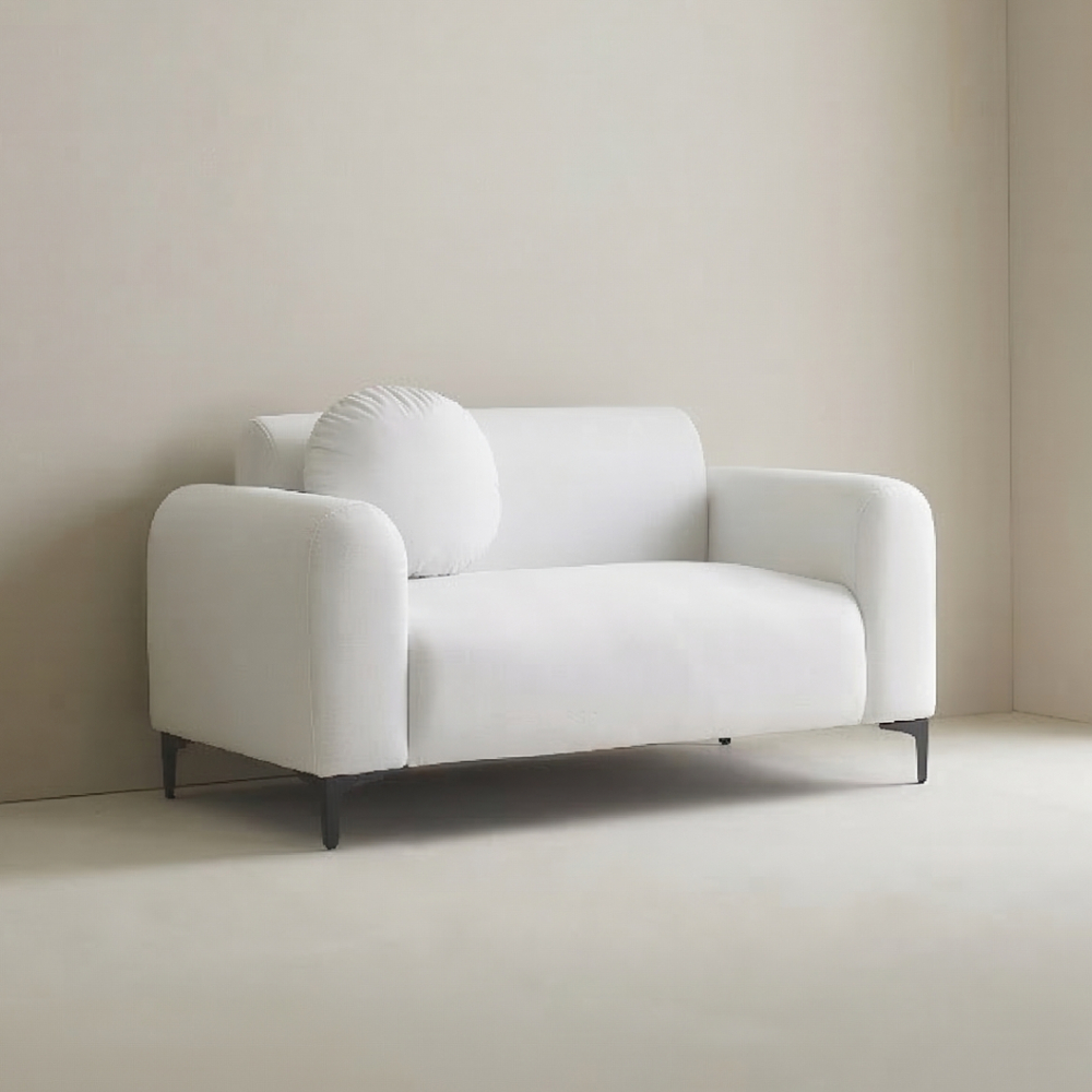 [방문설치] 라임 코모도 아쿠아텍스 패브릭 2인 쇼파 스툴미포함, 핑크