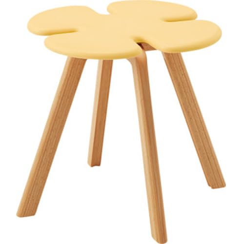 텐도목공 스툴 T-3219MD-YA 화이트비치 옐로우 스태킹 사양