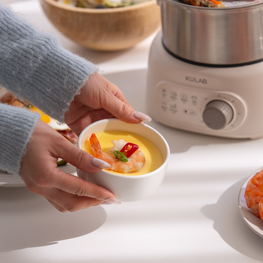 쿠랩 올스텐 계란찜기 계란삶는기계 멀티쿠커 오연수 강민경