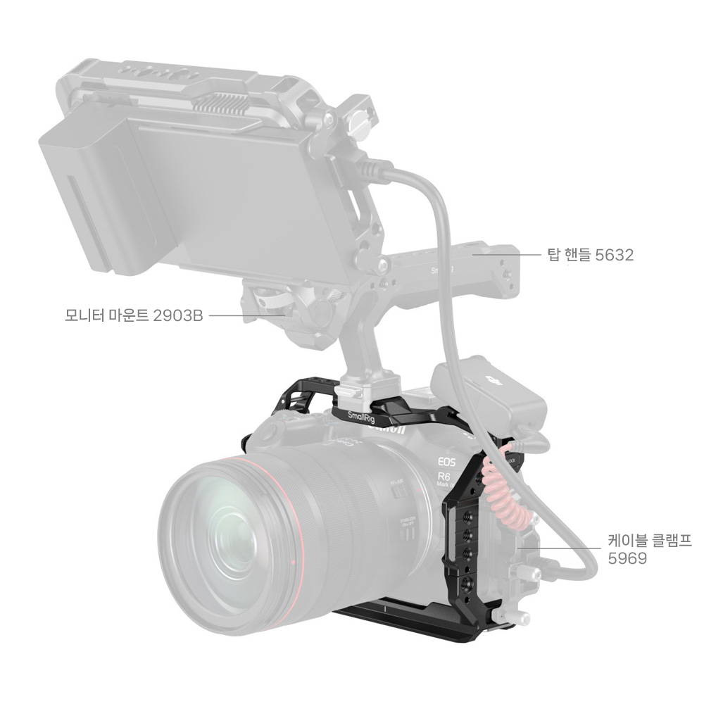 스몰리그 5955 캐논 EOS R6 Mark III / R6 Mark II 케이지 키트 - 상세 이미지 5