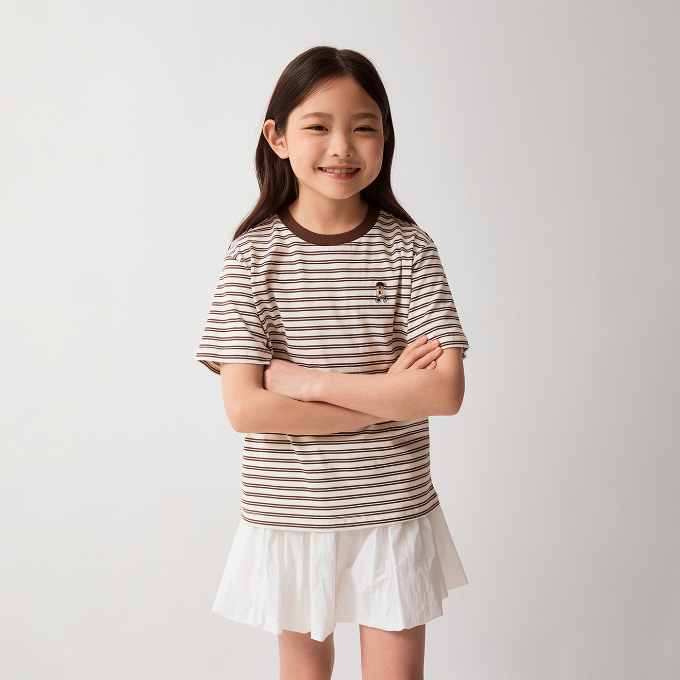 [당일출고] 스파오키즈 쿠디 스트라이프 반팔 티셔츠 SPRSG24KU2 제품 이미지