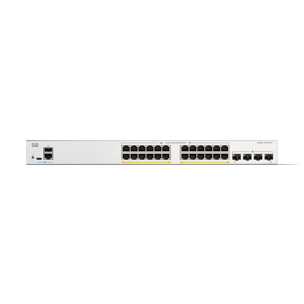 시스코 CISCO C1300-24P-4G 24포트 PoE+ 기가비트 관리형 스위치 4SFP - 상세 이미지 2