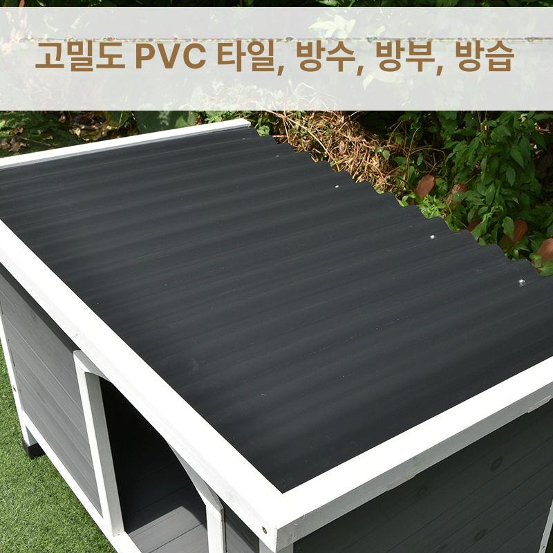 판넬 개집 일반 사계절 창고 원목 조립식 애견 그레이대형 L 라지 - 상세 이미지 5