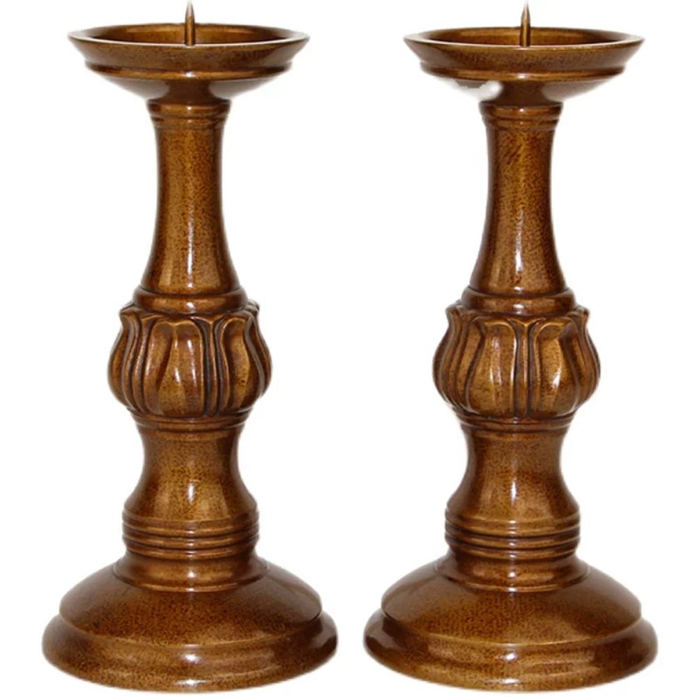 불교 용촛대 빈티지촛대 양초 세트 받침 장식 엔틱 진열동기 - 상품 이미지