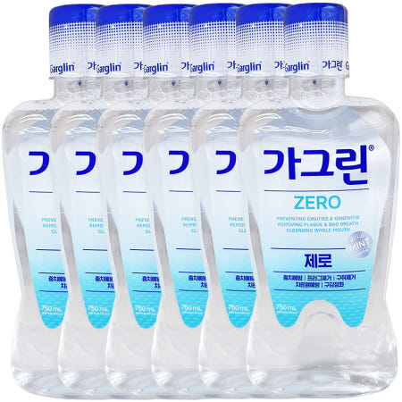 동아제약 가그린 제로 구강청결제 750ml 6개