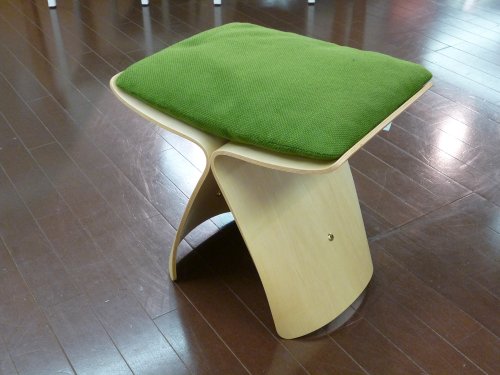 텐도목공 버터플라이 스툴 전용 쿠션 S-0048AA-AA 그린