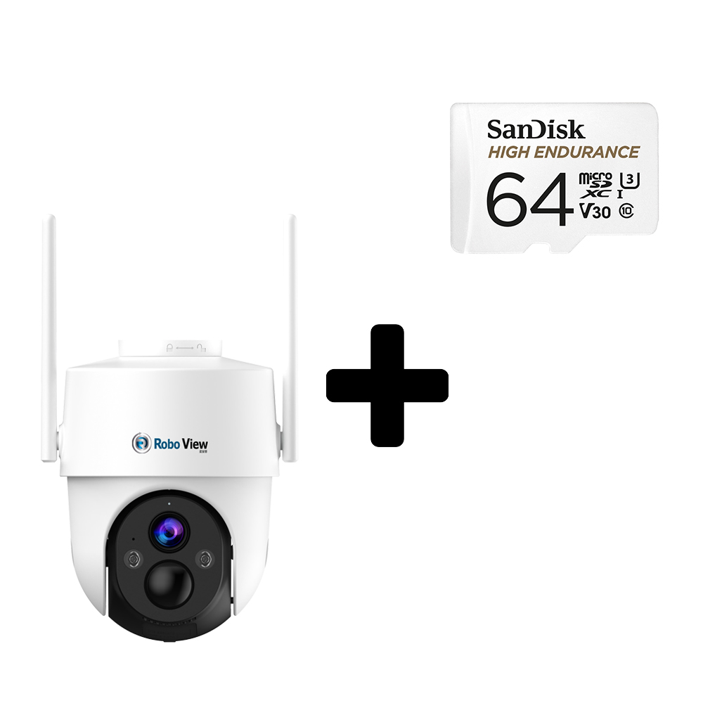 글로벌아이넷 로보뷰 S11+64GB 4G LTE 상시녹화 CCTV 무선 배터리 이동식 - 상품 이미지