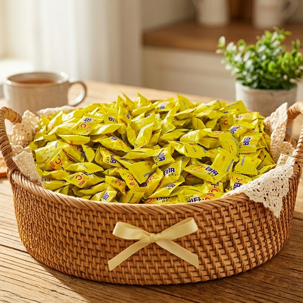 대용량사탕 비타C캔디 업소용 스터디카페 사무실 탕비실 식당 후식 사탕 2kg, 1개 이미지 2