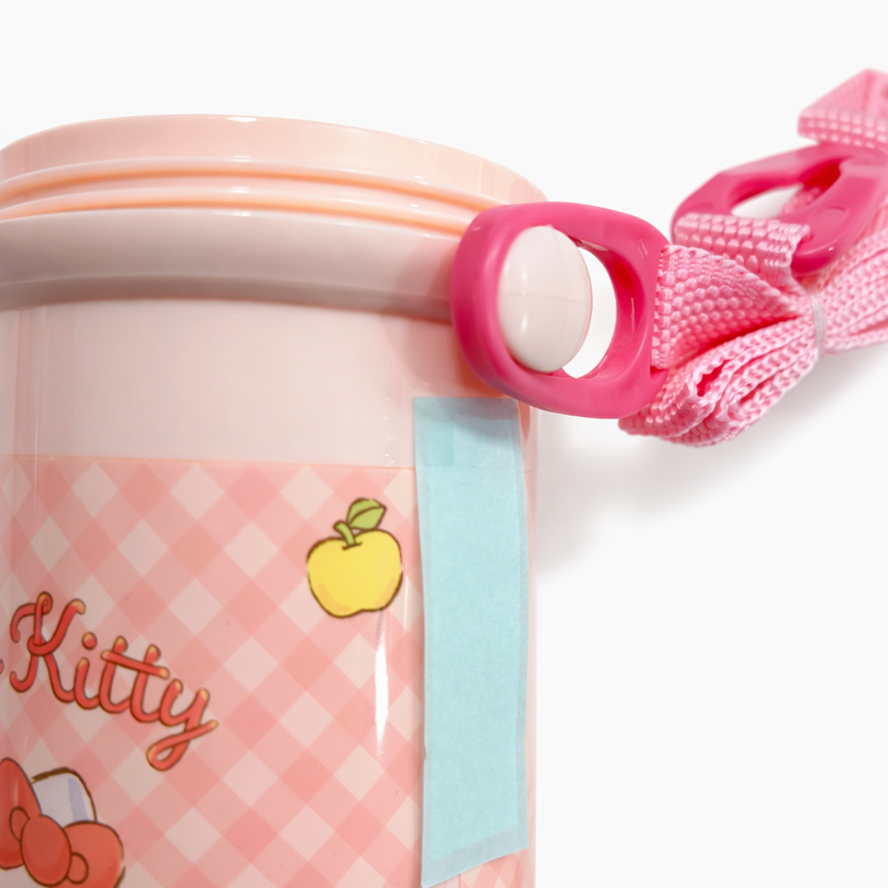 산리오 캐릭터 원터치 어린이 물병 어깨끈 유치원 소풍 물통 480ml, 헬로키티 이미지 6